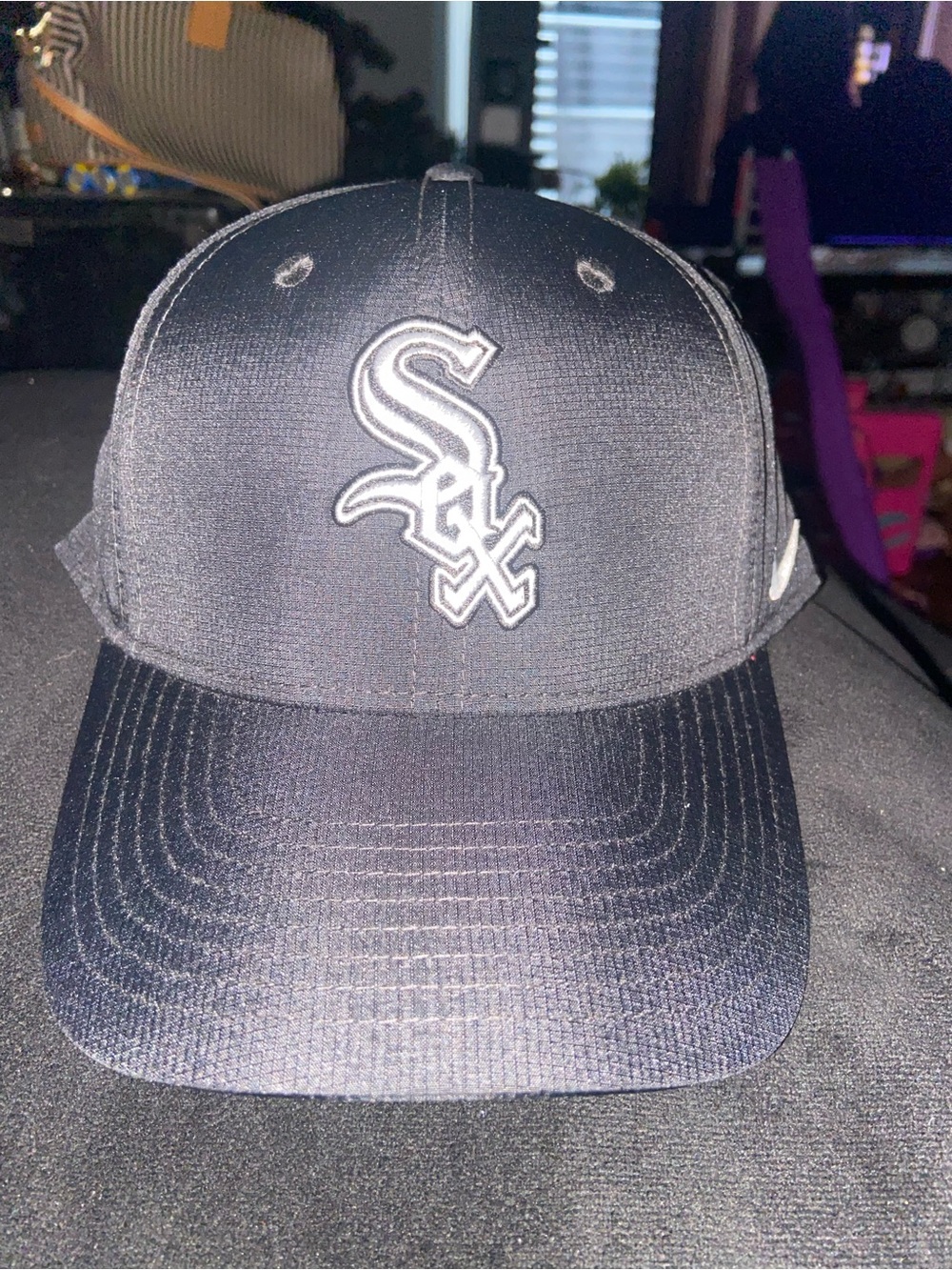 Nike dri fit Chicago white Sox black baseball cap